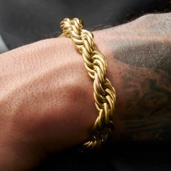 Lucleon Bracelet En Métal Tressé Couleur Or Corwin Amager - 10 Mm -Boutique Trendhim rst acpa collectionpage gold 23145 bjarkejohansen 1 bm