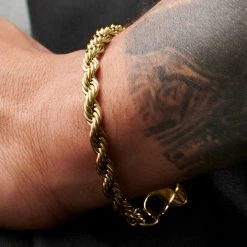 Lucleon Bracelet En Métal Tressé Couleur Or Corwin Amager - 6 Mm -Boutique Trendhim rst acpa collectionpage gold 23157 silver 23153 black 23161 bjarkejohansen 2 bm