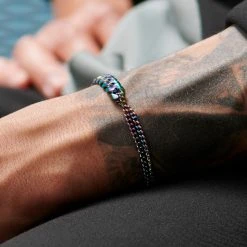 Lucleon Bracelet Couleur Arc-en-ciel Carlos Amager à Double Maille Gourmette -Boutique Trendhim rst acpa collectionpage rainbow 23198 bjarkejohansen 1 bm