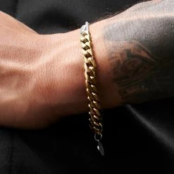 Lucleon Bracelet En Acier Couleur Argent Et Or Carlos Amager à Double Maille Gourmette -Boutique Trendhim rst acpa collectionpage silvergold 23190 bjarkejohansen 1 bm