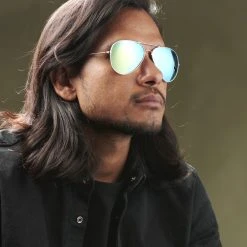 Paul Riley Lunettes Aviator Argentées Et Bleues Polarisées 9 Paul Riley Lunettes Aviator Argentées Et Bleues Polarisées -Boutique Trendhim rst megashoot sunglas 13911 2