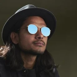 Paul Riley Lunettes De Soleil Polarisées Bleues "Le Dandy" -Boutique Trendhim rst megashoot sunglas 17147 3blue