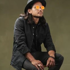 Paul Riley Lunettes De Soleil Groovy Orange Et Or -Boutique Trendhim rst megashoot sunglas 17160 1