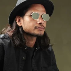 Paul Riley Lunettes De Soleil Groovy Gris Et Or -Boutique Trendhim rst megashoot sunglas 17160 2gg