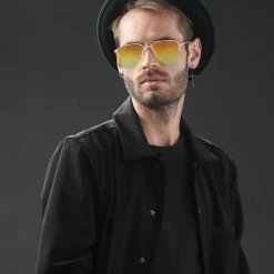 Paul Riley Lunettes De Soleil Aviateur Argentées Et Rouges -Boutique Trendhim rst megashoot sunglasses 13907 1ye 1