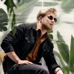 Lucleon Occasus | Lunettes De Soleil à Monture Couleur Or Et Verres Gris Polarisés -Boutique Trendhim rst spring 23 ll sunglasses goldlbrown and goldblack and goldblack 1b