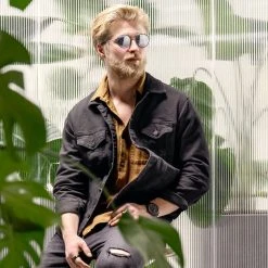 Lucleon Occasus | Lunettes De Soleil Bleues à Verres Ronds Polarisés Et Double Pont -Boutique Trendhim rst spring 23 ll sunglasses hil silverblue 1b