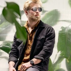 Lucleon Occasus | Lunettes De Soleil Aviator Rondes à Verres Noirs -Boutique Trendhim rst spring 23 ll sunglasses roundline silverblack 1a