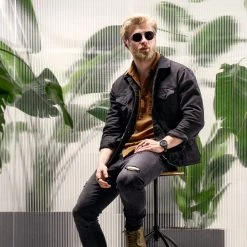 Lucleon Occasus | Lunettes De Soleil Aviator Rondes à Verres Noirs -Boutique Trendhim rst spring 23 ll sunglasses roundline silverblack 1c