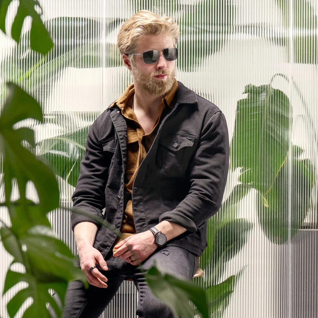 Lucleon Occasus | Lunettes De Soleil Carrées Aviator à Verres Noirs Polarisés 4 Lucleon Occasus | Lunettes De Soleil Carrées Aviator à Verres Noirs Polarisés – Image 4