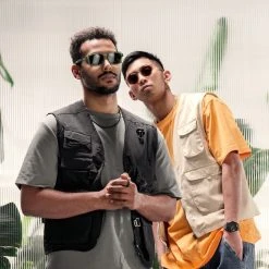 Otsu Occasus | Lunettes De Soleil Vert Fluo XL à Formes Géométriques Et Verres Polarisés -Boutique Trendhim rst spring 23 otsu sunglasses square greenblack 1b