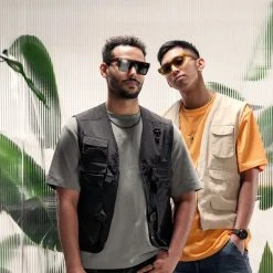 Otsu Occasus | Lunettes De Soleil Carrées Rétro à Motif écaille Et Verres Noirs Polarisés -Boutique Trendhim rst spring 23 otsu sunglasses square tigerblack 1b