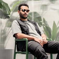 Arkai Occasus | Lunettes De Soleil Rétro Bicolores à Verres Bruns Polarisés -Boutique Trendhim rst spring 23 sz sunglasses square brownblack 1c