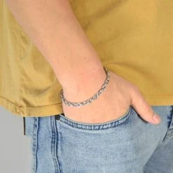 Fort Tempus Bracelet Argenté Décontracté En Acier Inoxydable -Boutique Trendhim s lv casual sta larmba nd