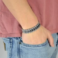 Fort Tempus Bracelet Argenté En Acier Inoxydable ''Mattie'' -Boutique Trendhim s lv matsoe armba nd