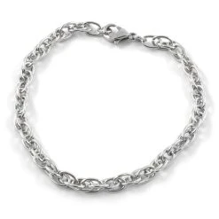 Fort Tempus Bracelet Argenté Décontracté En Acier Inoxydable