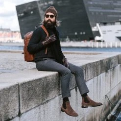 Fawler Bonnet Keenan Kane En Laine Mérinos Marron -Boutique Trendhim square 2 7