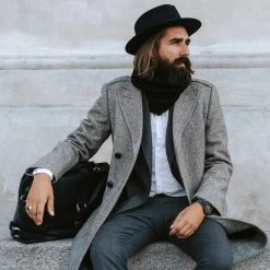 Fawler Chapeau Fedora Fido Alessandria En Laine Bleue -Boutique Trendhim square 1 109