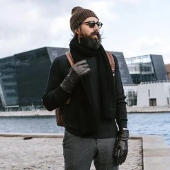 Fawler Bonnet Keenan Kane En Laine Mérinos Marron -Boutique Trendhim square 1 129