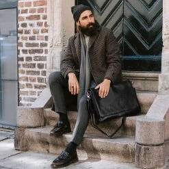 Fawler Beanie Kaleb Kane En Laine Mérinos Grise -Boutique Trendhim square 1 175