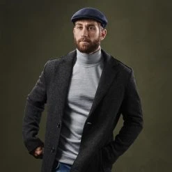 Fawler Casquette Plate Fido Eddye En Laine Bleue -Boutique Trendhim ste megashoot hats 17218 16