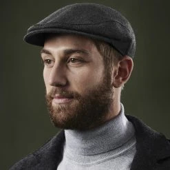 Fawler Casquette Plate Fido Eddye En Laine Grise -Boutique Trendhim ste megashoot hats 17218 17gr