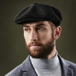 Fawler Casquette Gavroche Fido Spicchi En Velours Noir -Boutique Trendhim ste megashoot hats 17224 24