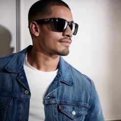 Moody Mason Lunettes De Soleil Polarisées Noires à Verres Gris Fumée Maurice -Boutique Trendhim ste megashoot sunglasses 41 22810