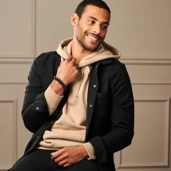 Lucleon Gourmette Noire En Acier 14 Mm 9 Lucleon Gourmette Noire En Acier 14 Mm -Boutique Trendhim ste modelpics natahnwilliam 21977 12