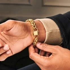 Lucleon Gourmette En Acier Doré 14 Mm -Boutique Trendhim ste modelpics nathanwilliam 22013 20