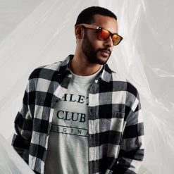 Waykins Lunettes De Soleil Rétro Noires à Verres Polarisés Jaunes Et Branches En Bois -Boutique Trendhim ste sd12 sunglasses nathangw 13 1x1 25020