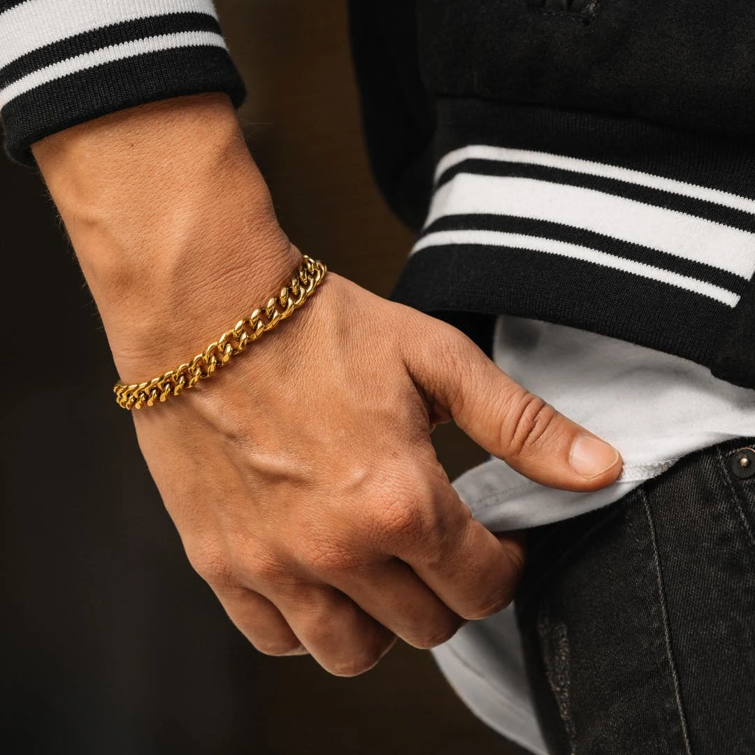 Lucleon Gourmette Dorée 8 Mm 3 Lucleon Gourmette Dorée 8 Mm – Image 3