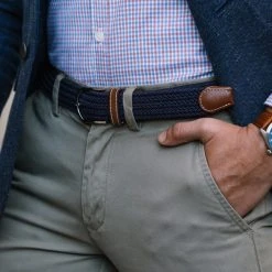 Collin Rowe Ceinture élastique Bleu Foncé -Boutique Trendhim trendhim september 2020 set 1 belt 1 1h 1